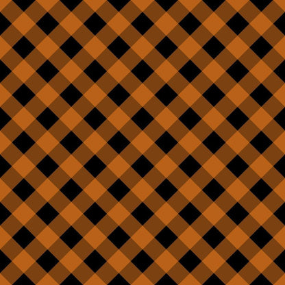 Halloween Plaid Pattern 7 Quilting Cotton Fabric