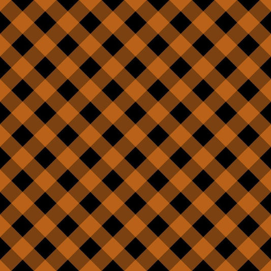 Halloween Plaid Pattern 7 Quilting Cotton Fabric