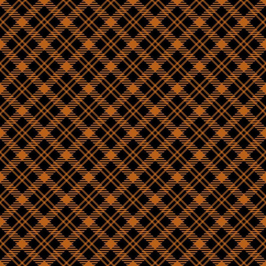 Halloween Plaid Pattern 10 Quilting Cotton Fabric