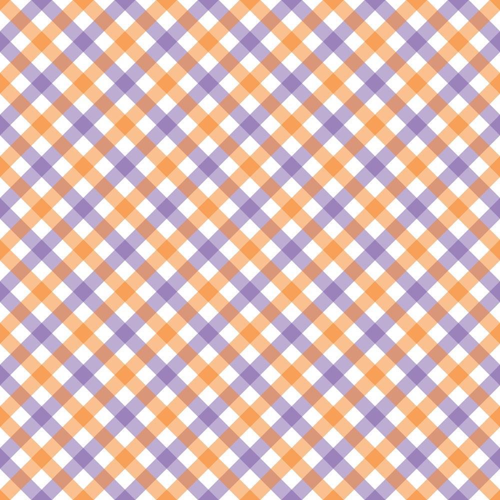 Halloween Plaid Pattern 2 Quilting Cotton Fabric