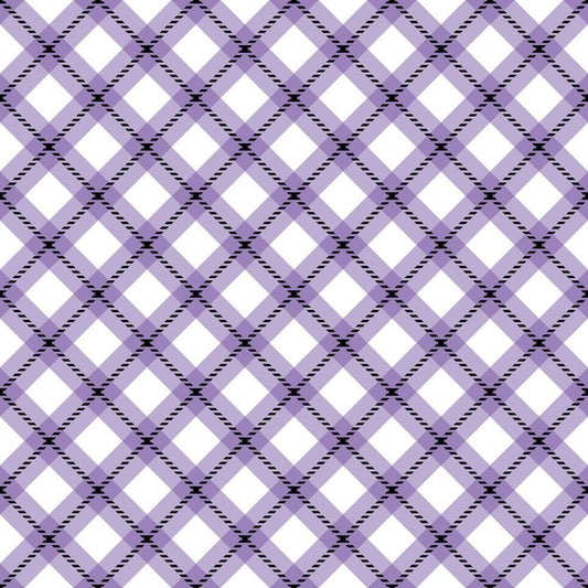 Halloween Plaid Pattern 14 Quilting Cotton Fabric