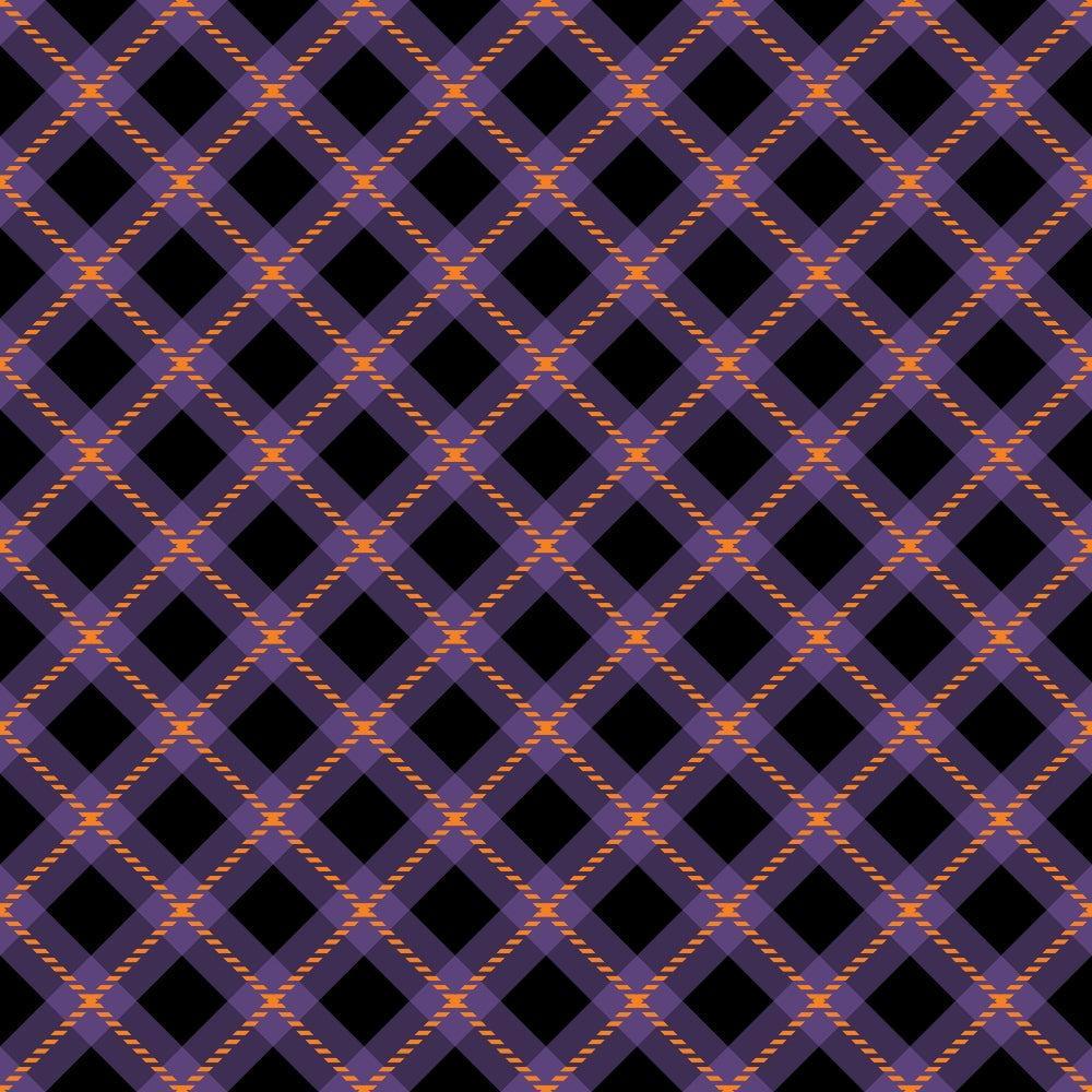 Halloween Plaid Pattern 15 Quilting Cotton Fabric