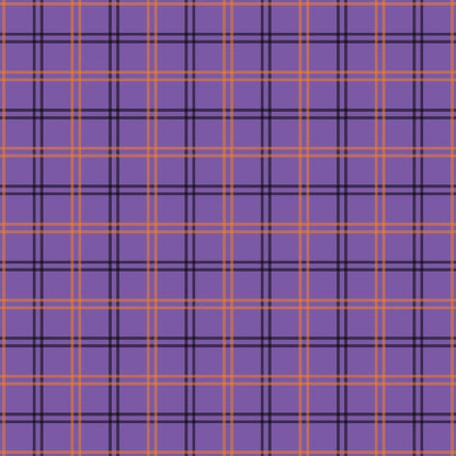 Halloween Plaid Pattern 16 Quilting Cotton Fabric