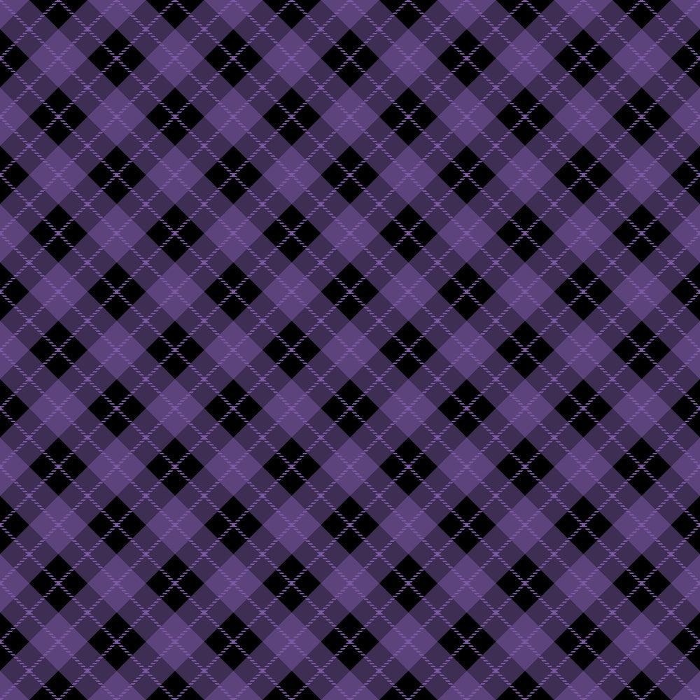 Halloween Plaid Pattern 19 Quilting Cotton Fabric