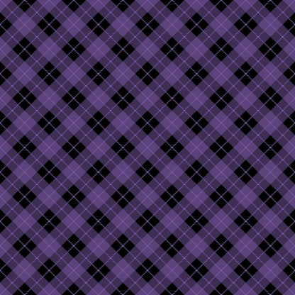 Halloween Plaid Pattern 19 Quilting Cotton Fabric