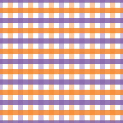 Halloween Plaid Pattern 18 Quilting Cotton Fabric