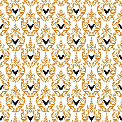 Elegant Halloween Pattern 21 Quilting Cotton Fabric