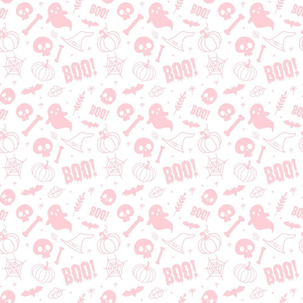 Small Pink Halloween Pattern 2 Quilting Cotton Fabric