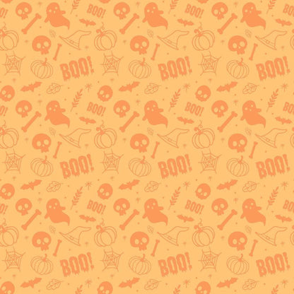Small Pink Halloween Pattern 4 Quilting Cotton Fabric
