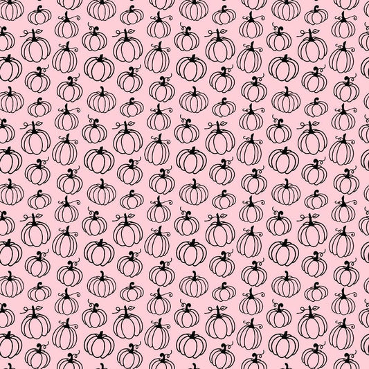 Small Pink Halloween Pattern 5 Quilting Cotton Fabric