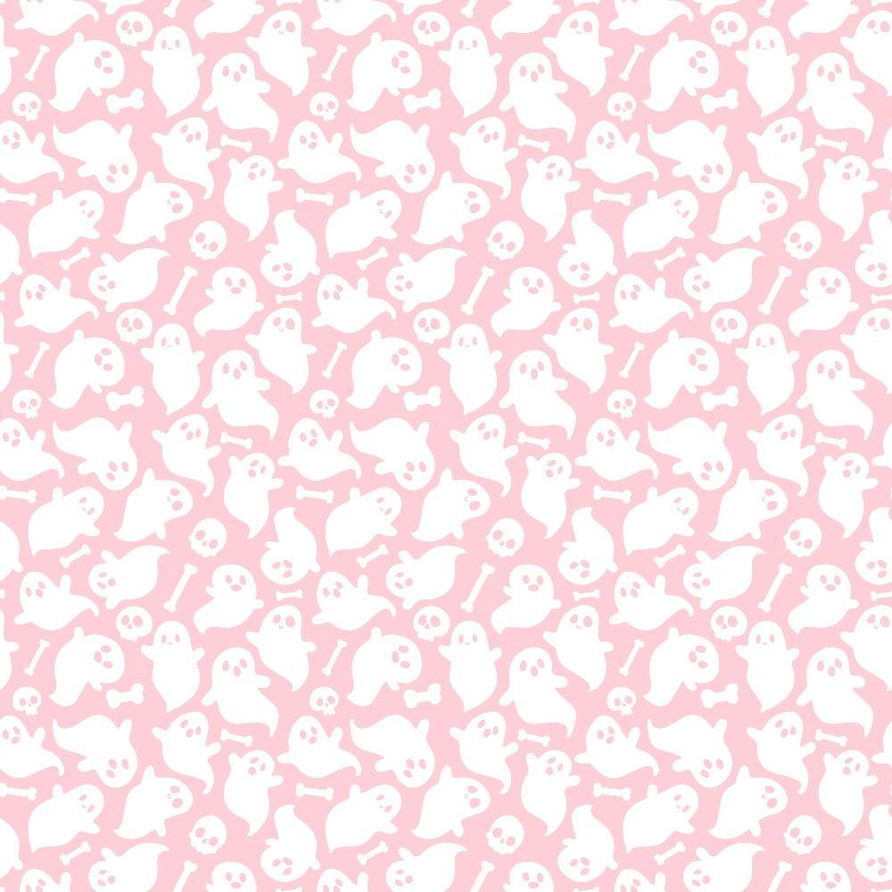 Small Pink Halloween Pattern 10 Quilting Cotton Fabric