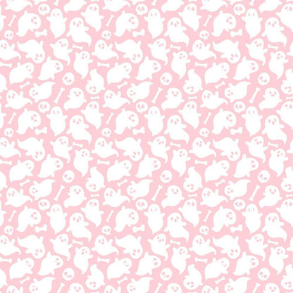 Small Pink Halloween Pattern 10 Quilting Cotton Fabric