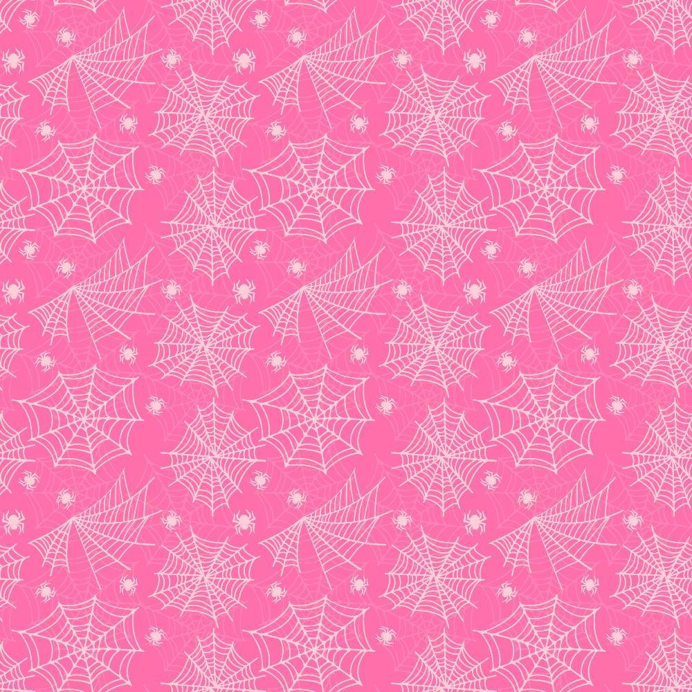 Small Pink Halloween Pattern 13 Quilting Cotton Fabric