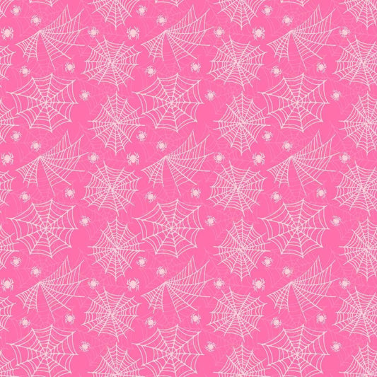 Small Pink Halloween Pattern 13 Quilting Cotton Fabric