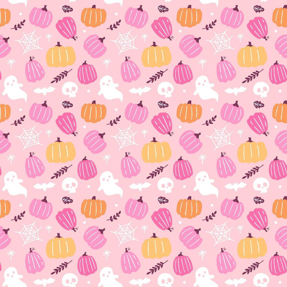 Small Pink Halloween Pattern 11 Quilting Cotton Fabric