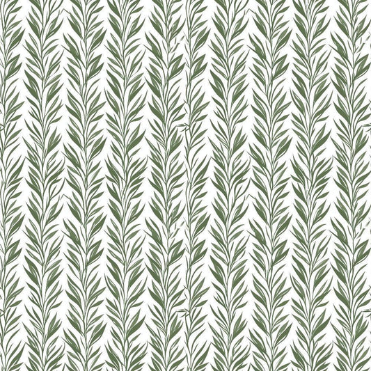 Sage Green Boho Pattern 1 Quilting Cotton Fabric