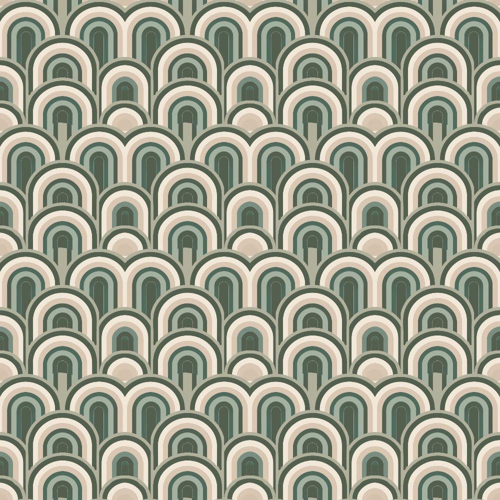 Sage Green Boho Pattern 6 Quilting Cotton Fabric