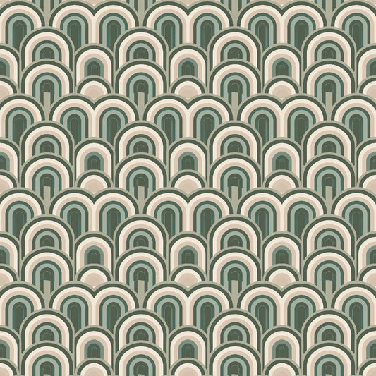 Sage Green Boho Pattern 6 Quilting Cotton Fabric