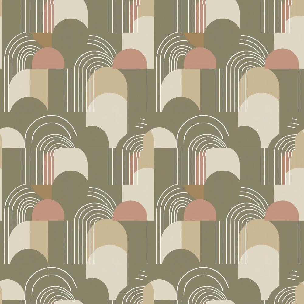 Sage Green Boho Pattern 11 Quilting Cotton Fabric