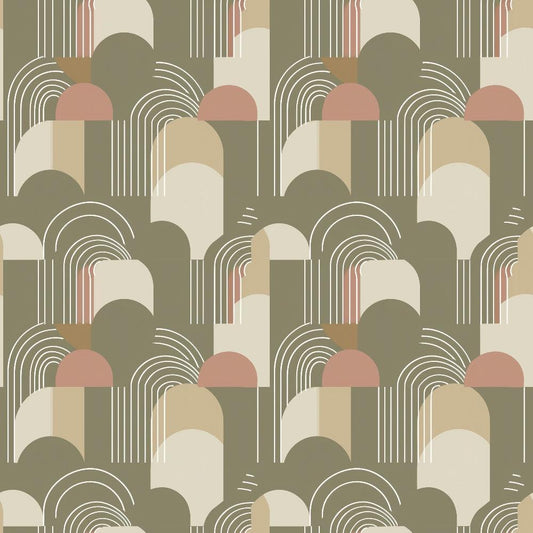 Sage Green Boho Pattern 11 Quilting Cotton Fabric