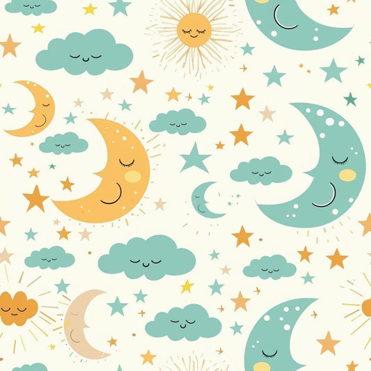 Pastel Baby Pattern 4 Quilting Cotton Fabric