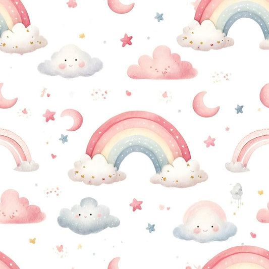 Pink Teddy Bears Pattern 4 Quilting Cotton Fabric