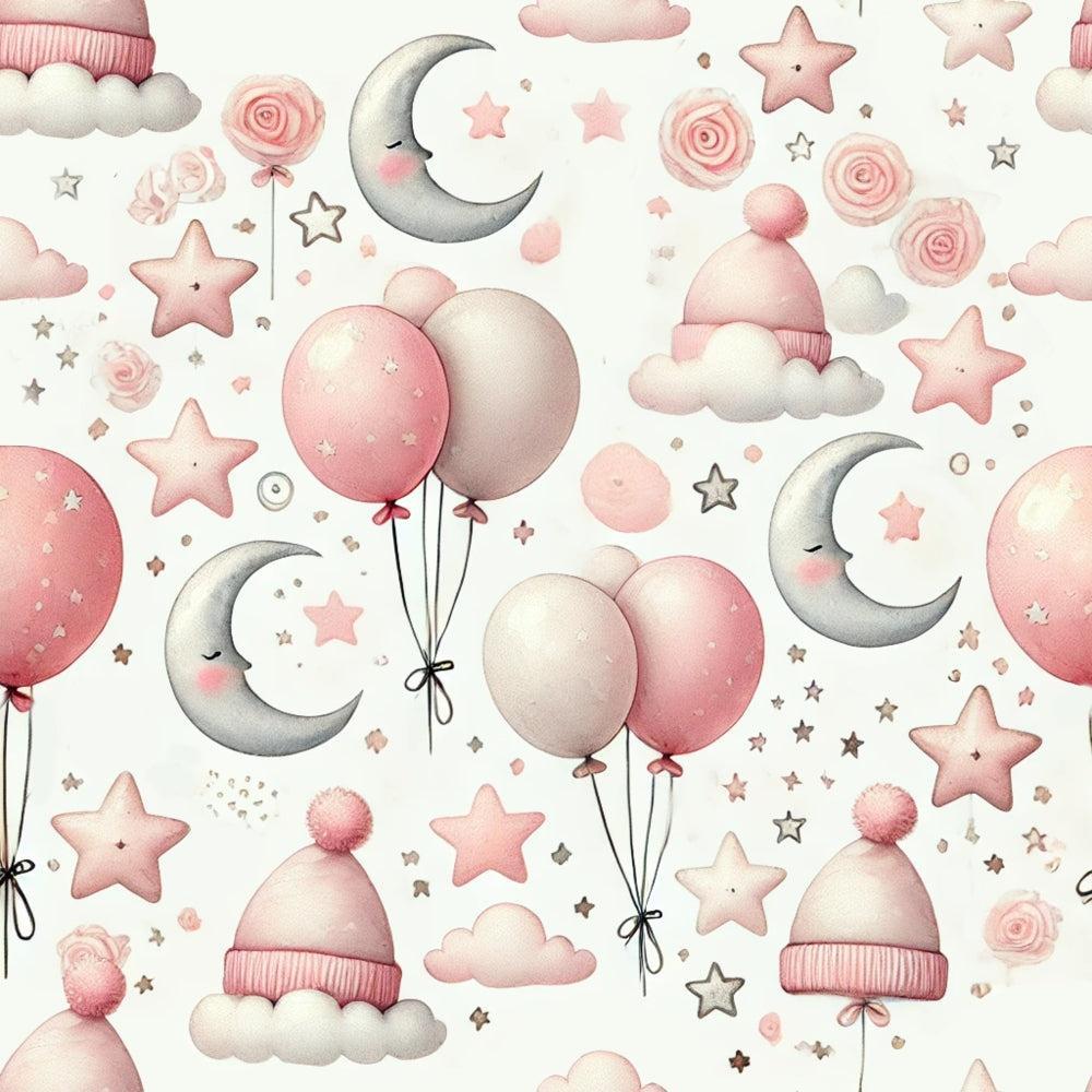 Pink Teddy Bears Pattern 8 Quilting Cotton Fabric