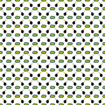 Superhero Pattern 2 Quilting Cotton Fabric