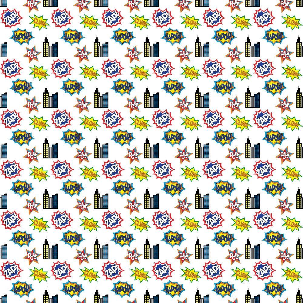 Superhero Pattern 3 Quilting Cotton Fabric