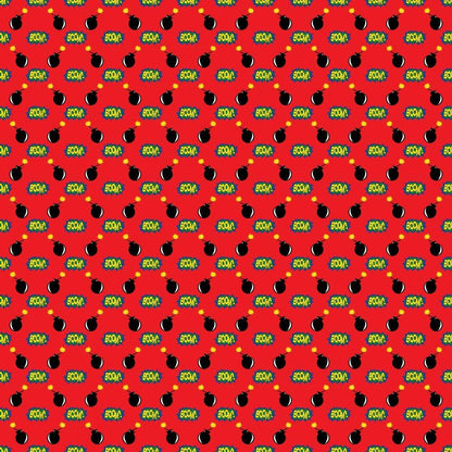 Superhero Pattern 6 Quilting Cotton Fabric
