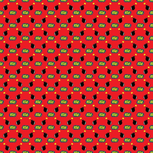 Superhero Pattern 6 Quilting Cotton Fabric