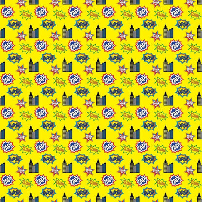 Superhero Pattern 7 Quilting Cotton Fabric