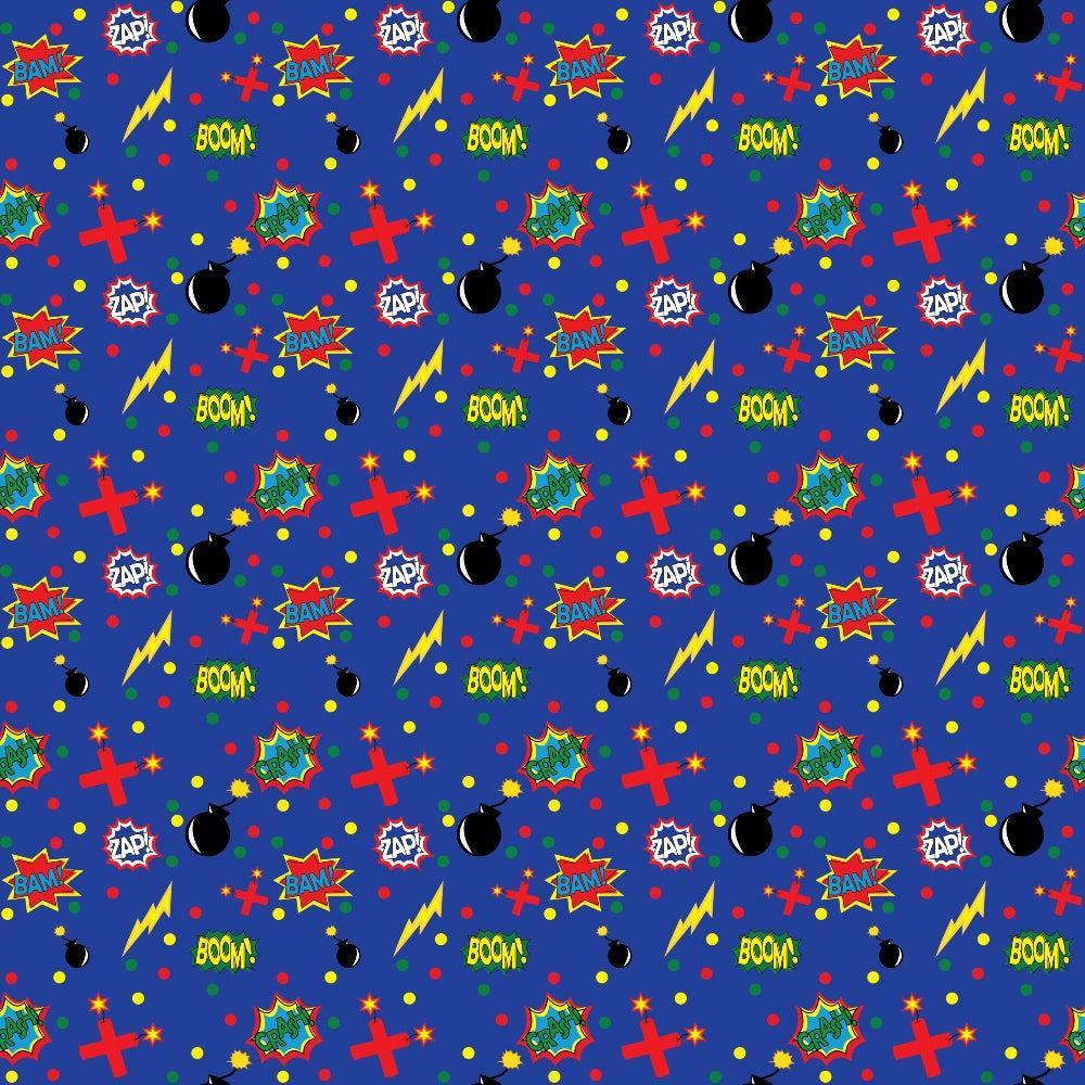 Superhero Pattern 8 Quilting Cotton Fabric