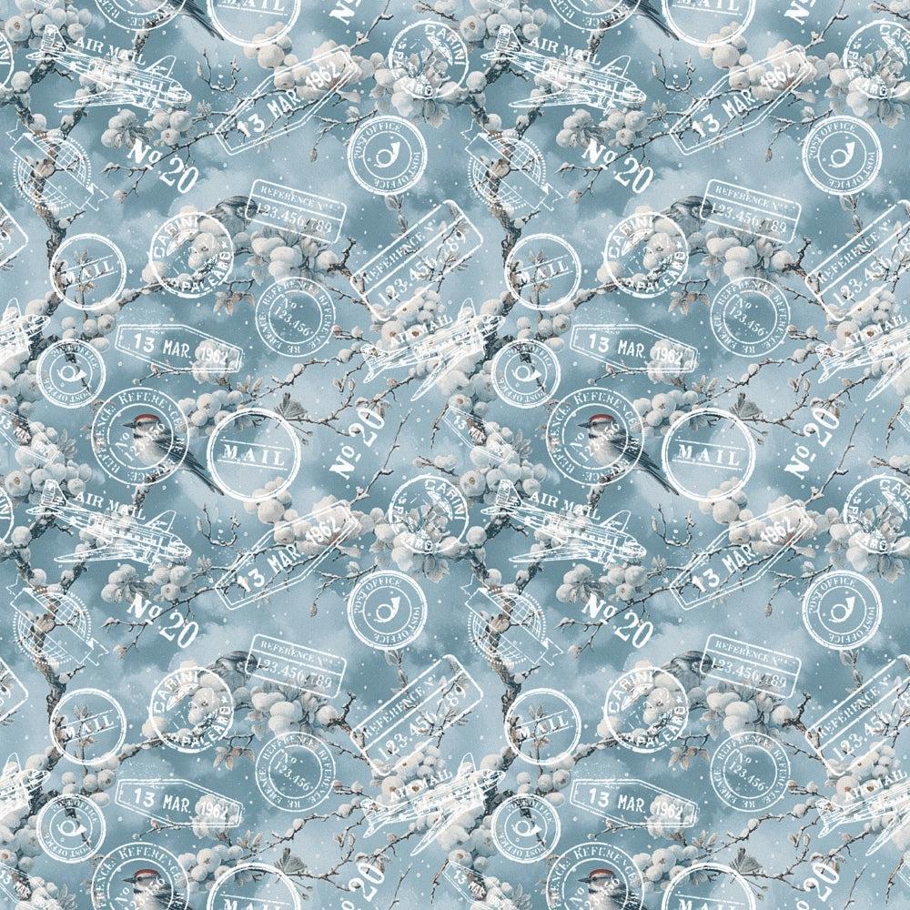 Robin's Winter Mailbox Pattern 5 Quilting Cotton Fabric