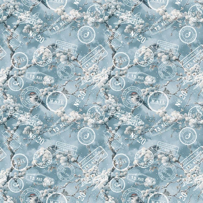 Robin's Winter Mailbox Pattern 5 Quilting Cotton Fabric