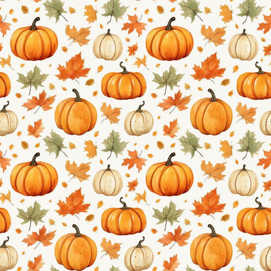 Vintage Autumn Pattern 2 Quilting Cotton Fabric
