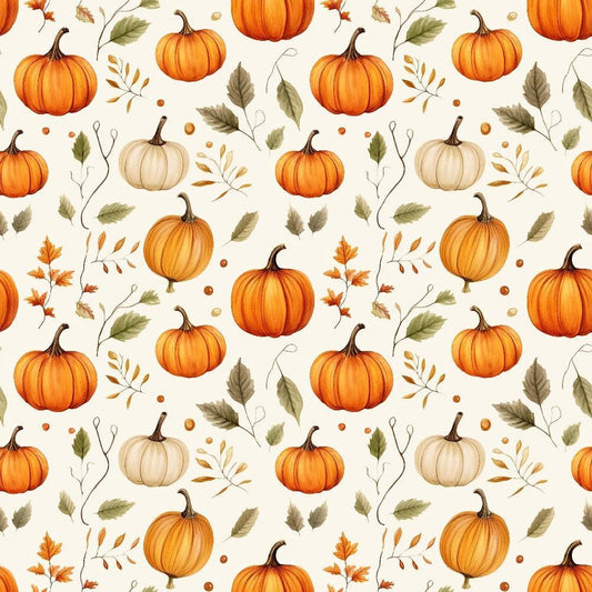 Vintage Autumn Pattern 4 Quilting Cotton Fabric