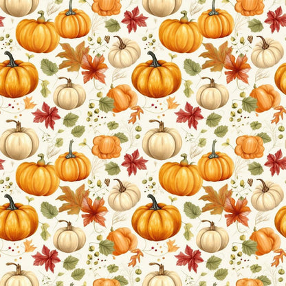 Vintage Autumn Pattern 5 Quilting Cotton Fabric