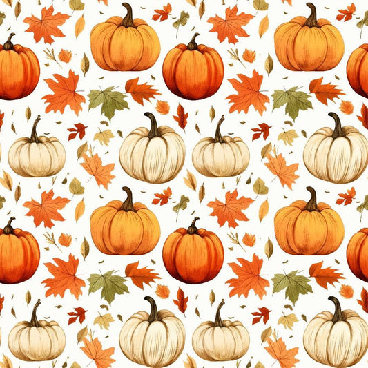 Vintage Autumn Pattern 8 Quilting Cotton Fabric