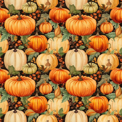 Vintage Autumn Pattern 18 Quilting Cotton Fabric