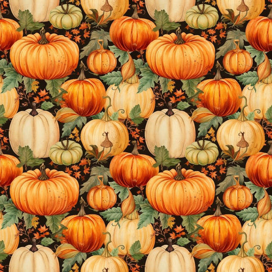 Vintage Autumn Pattern 18 Quilting Cotton Fabric