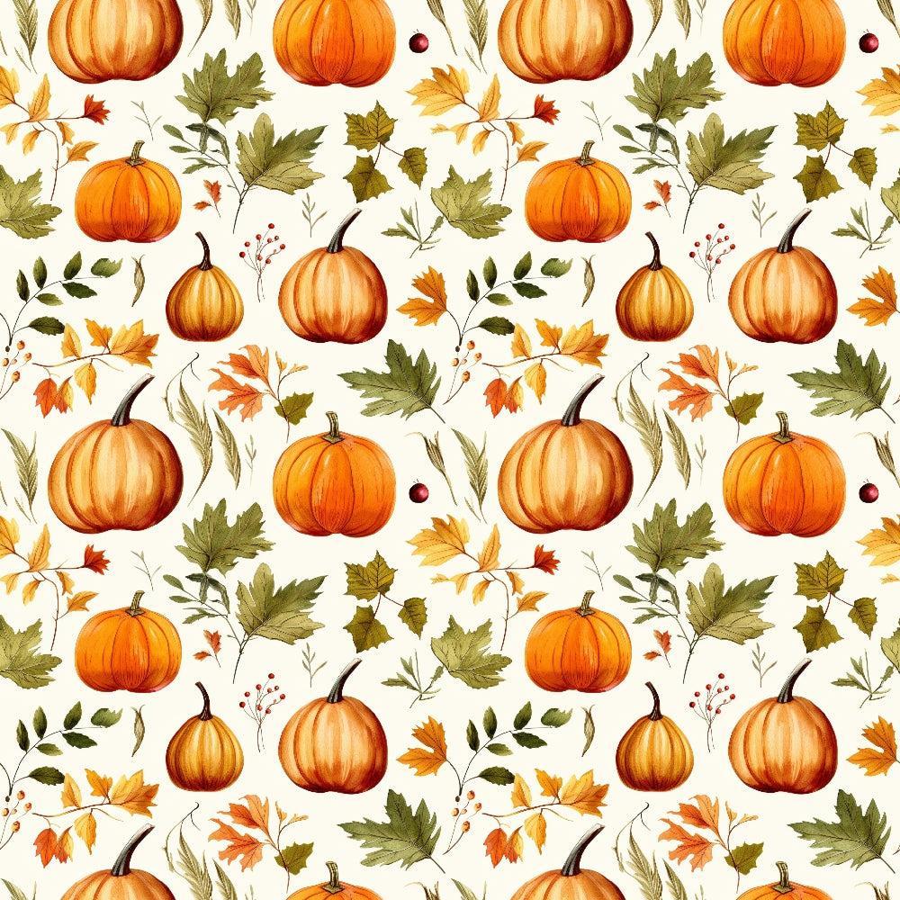Vintage Autumn Pattern 19 Quilting Cotton Fabric