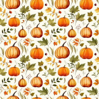 Vintage Autumn Pattern 19 Quilting Cotton Fabric