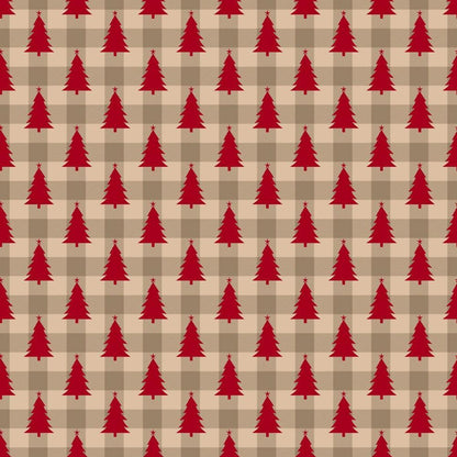 Country Christmas Pattern 5 Quilting Cotton Fabric