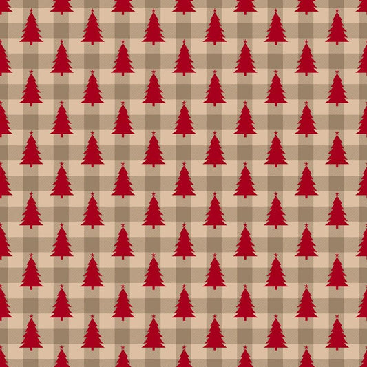 Country Christmas Pattern 5 Quilting Cotton Fabric