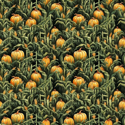 The Pumpkin Patch Pattern 4 Quilting Cotton Fabric