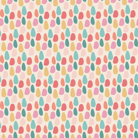 Pastel Christmas Pattern 2 Quilting Cotton Fabric