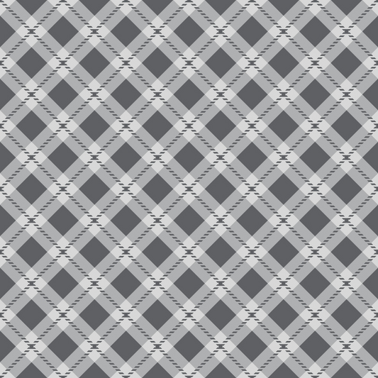 Mint Grey and White Plaid Pattern 15 Quilting Cotton Fabric