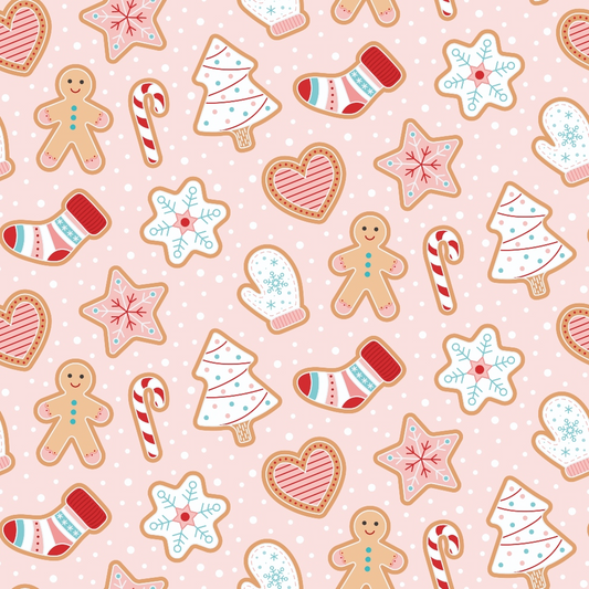 Christmas Treats Candy Pattern 6 Quilting Cotton Fabric