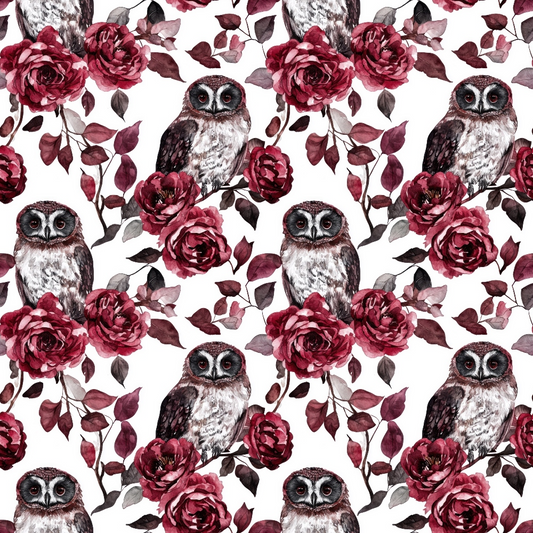 Burgundy in October Pattern 4 Quilting Cotton Fabric